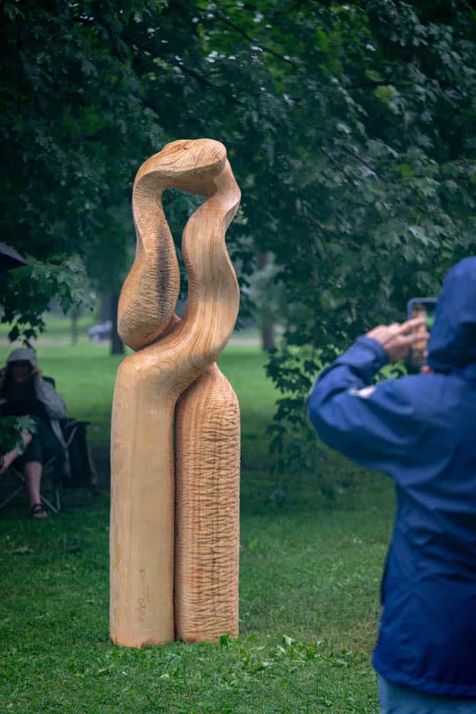 Harry Whitehorse Wood Sculpture Fest Closing Ceremony07