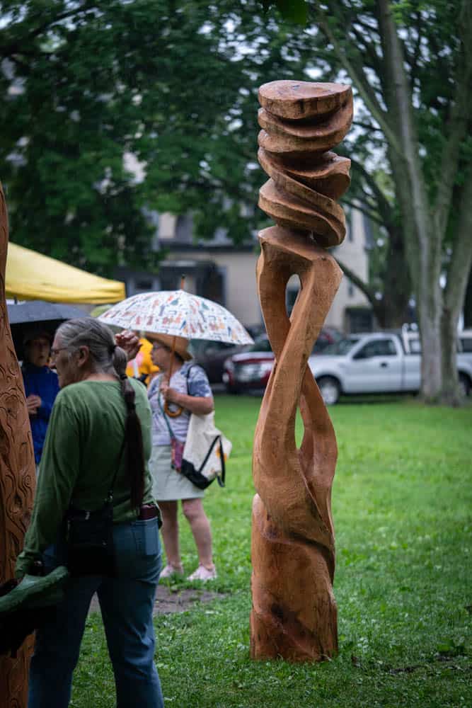 Harry Whitehorse Wood Sculpture Fest Closing Ceremony11