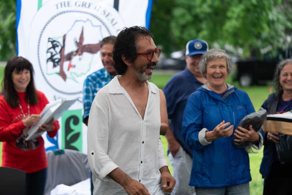 Harry Whitehorse Wood Sculpture Fest Closing Ceremony32