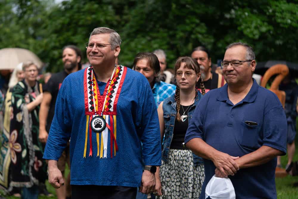 Harry Whitehorse Wood Sculpture Fest Closing Ceremony58