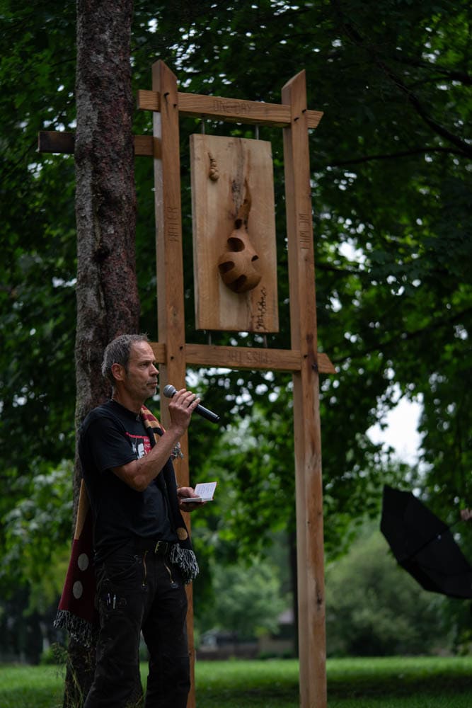 Harry Whitehorse Wood Sculpture Fest Closing Ceremony66