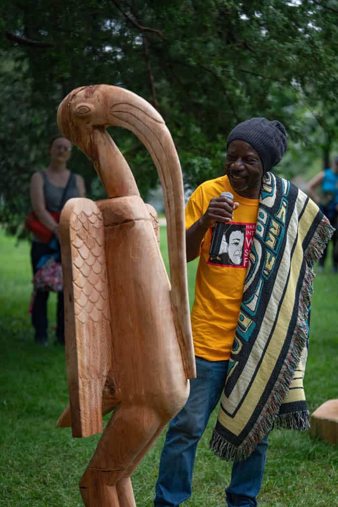 Harry Whitehorse Wood Sculpture Fest Closing Ceremony69