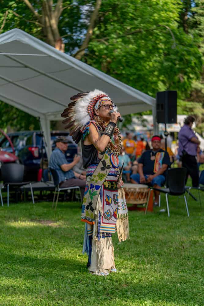 Harry Whitehorse Wood Sculpture Festi Opening Ceremony24