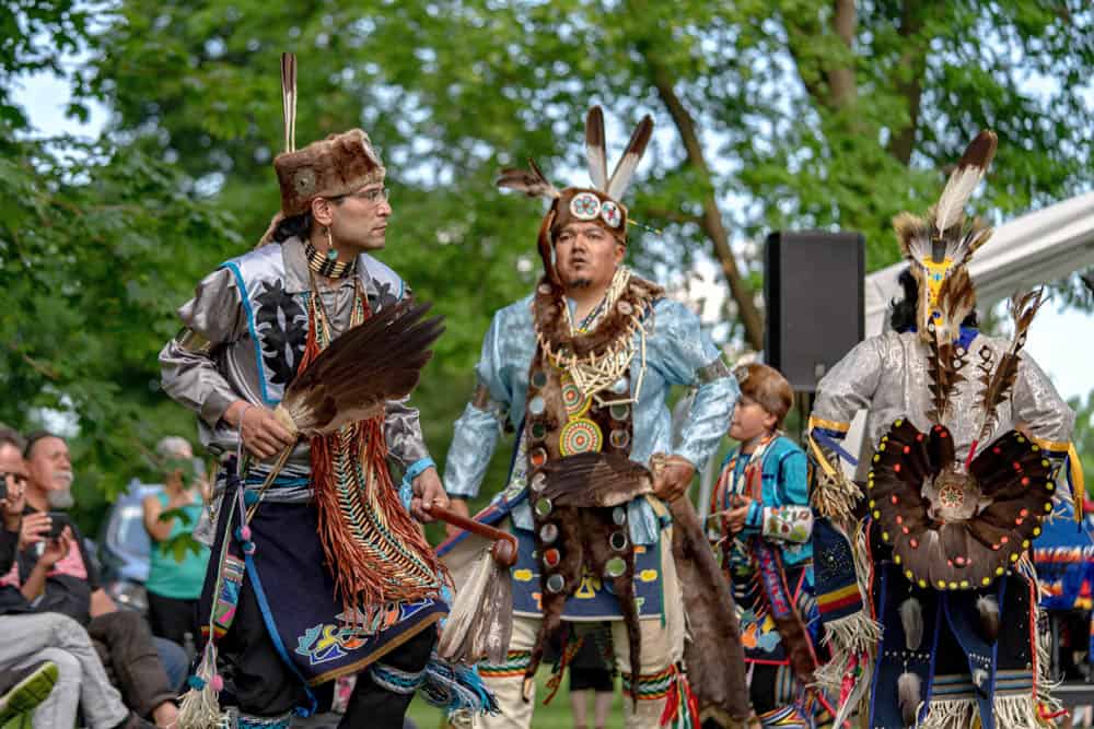 Harry Whitehorse Wood Sculpture Festi Opening Ceremony27