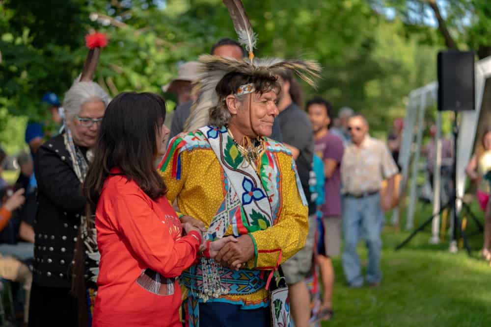 Harry Whitehorse Wood Sculpture Festi Opening Ceremony39