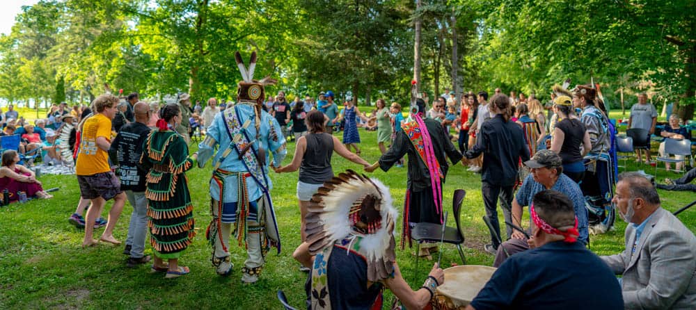 Harry Whitehorse Wood Sculpture Festi Opening Ceremony42